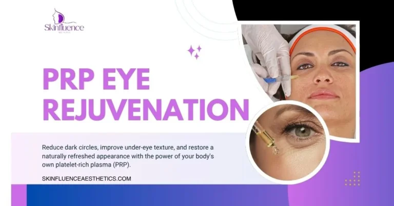 PRP Eye Rejuvenation treatment using platelet-rich plasma injections to reduce dark circles, improve under-eye texture, and restore a refreshed, youthful appearance.
